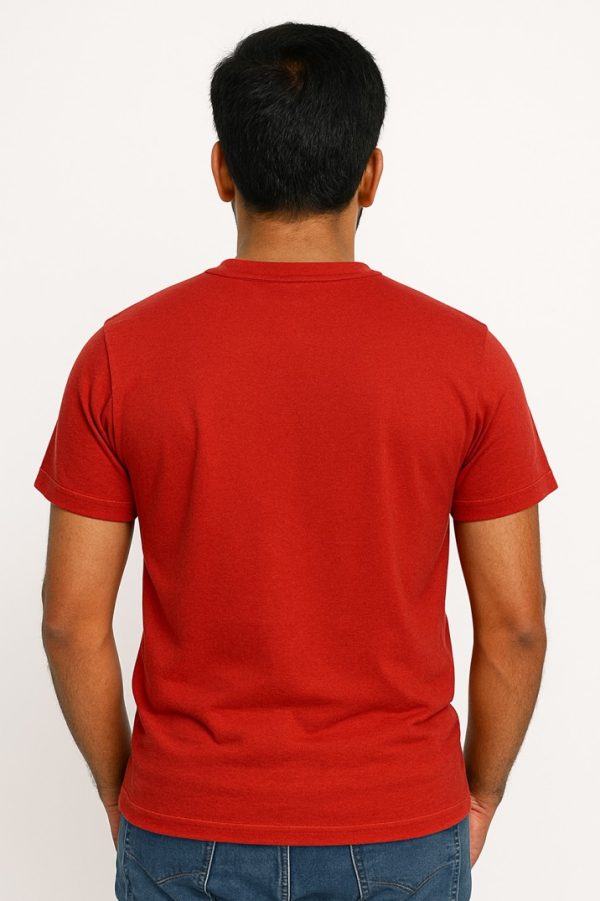 Van Heusen Men's Cotton Regular Fit Solid T-Shirt Crew Neck, Short Sleeves - Image 4
